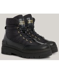 Tommy Hilfiger - Th Monogram Lace-up Outdoor Boots - Lyst
