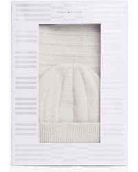 Tommy Hilfiger - Fluffy Beanie And Scarf Gift Box - Lyst
