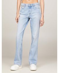 Tommy Hilfiger - Maddie Mid Rise Bootcut Distressed Jeans - Lyst