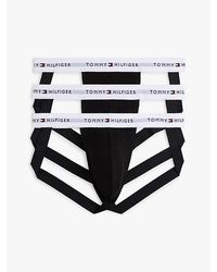 Tommy Hilfiger - Signature Set Van 3 Jockstraps Met Logotaille - Lyst