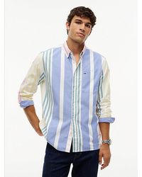 Tommy Hilfiger - Relaxed Fit Stripe Button Down Oxford Shirt - Lyst