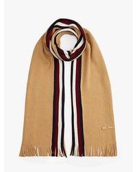 Tommy Hilfiger - Modern Heritage Wolmix Sjaal Met Signature-Tape - Lyst