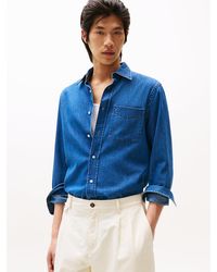 Tommy Hilfiger - Regular Fit Lightweight Denim Shirt - Lyst