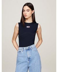 Tommy Hilfiger - Archive Fitted Bodysuit Met Logo - Lyst