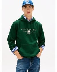 Tommy Hilfiger - Logo Terry Drawstring Hoody - Lyst