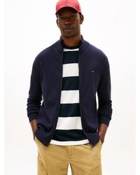 Tommy Hilfiger - Pull Zippé À Col Cheminée - Lyst