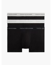 Tommy Hilfiger - 3 Pack Signature Metallic Logo Waistband Trunks - Lyst