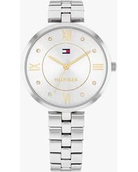 Tommy Hilfiger - Silver-white Dial Stainless Steel Bracelet Watch - Lyst