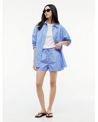 Tommy Hilfiger - Poplin Wide Leg Shorts - Lyst