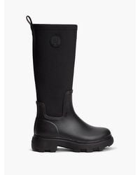 Tommy Hilfiger - Monogram Knee-High Cleat Rain Boots - Lyst
