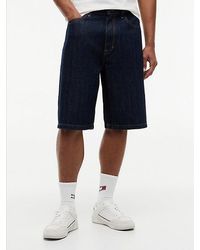 Tommy Hilfiger - Theo Loose Denim Shorts With Linen - Lyst