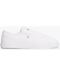 Tommy Hilfiger - Th Monogram Textured Trainers - Lyst