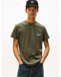 Tommy Hilfiger - Slim Fit T-Shirt Met Ronde Hals En Logo - Lyst