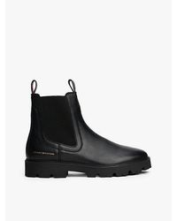 Tommy Hilfiger - Leren Chelsea Boot - Lyst