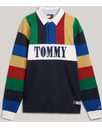 Tommy Hilfiger - Polo de rugby Tommy Jeans International Games multicolore - Lyst