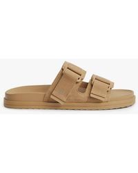 Tommy Hilfiger - Webbing Strap Buckle Suede Sandals - Lyst