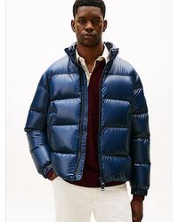 Tommy Hilfiger - Shiny Water Repellent Down Puffer Jacket - Lyst