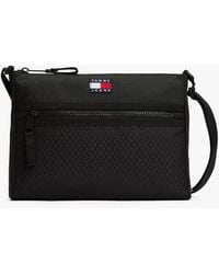 Tommy Hilfiger - Pochette A Tracolla Con Trama A Rombi - Lyst