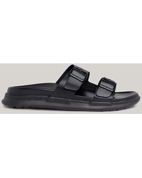 Tommy Hilfiger - Leather Buckle Sandals - Lyst