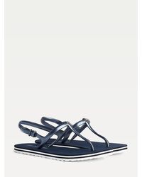 tommy hilfiger iridescent metallic sliders