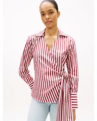 Tommy Hilfiger - Slim Fit Wrap Knot Poplin Shirt - Lyst