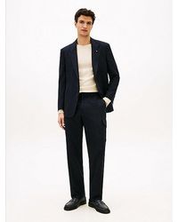 Tommy Hilfiger - Pinstripe Wool Blend Trousers - Lyst