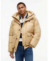 Tommy Hilfiger - Tommy Jeans Logo Hooded Relaxed Puffer Jacket - Lyst