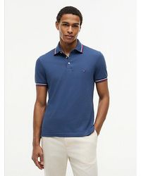 Tommy Hilfiger - Slim Fit Tipped Pique Polo Shirt - Lyst