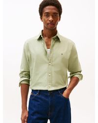 Tommy Hilfiger - Chemise Coupe Standard Boutonnée En Coton Bio - Lyst