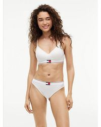 Tommy Hilfiger - Global Stripe Ribbed Push Up Bralette - Lyst
