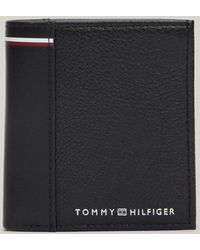 Tommy Hilfiger - Logo Trifold Leather Wallet - Lyst