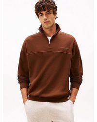 Tommy Hilfiger - Original Lounge-Sweatshirt Met Halve Rits - Lyst