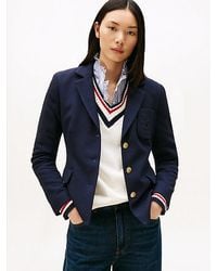 Tommy Hilfiger - Slim Fit Blazer Met Geborduurd Th-Embleem - Lyst