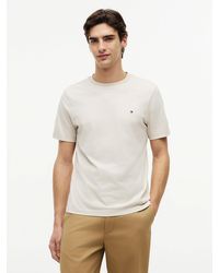 Tommy Hilfiger - Flag Embroidery Crew Neck T-shirt - Lyst