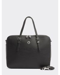 Tommy Hilfiger Laptoptas Met Monogram - Zwart