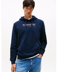 Tommy Hilfiger - Terry Hoodie Met Trekkoord En Logo - Lyst