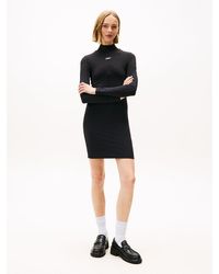 Tommy Hilfiger - Jersey Long Sleeve Mini Bodycon Dress - Lyst