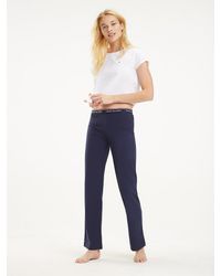 Tommy Hilfiger Pyjamaset Met Ronde Hals - Wit