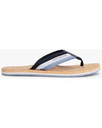 Tommy Hilfiger - Cork Footbed Flip-Flops - Lyst