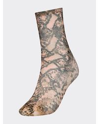 Tommy Hilfiger Zendaya Socken mit Schlangen-Print - Natur