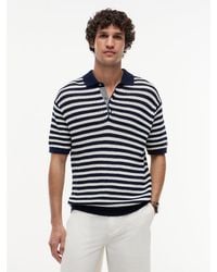Tommy Hilfiger - New York Label Relaxed Fit Knit Polo Shirt - Lyst