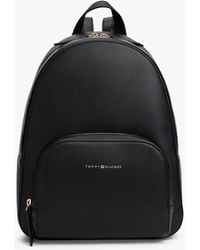 Tommy Hilfiger - Metallic Logo Pebble Grain Backpack - Lyst