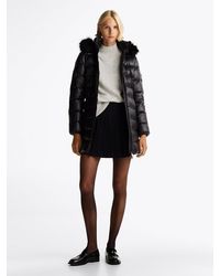 Tommy Hilfiger - Down-filled Glossy Hooded Puffer Coat - Lyst