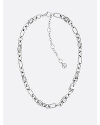 Tommy Hilfiger - Stainless Steel Contrast Chain-link Necklace - Lyst
