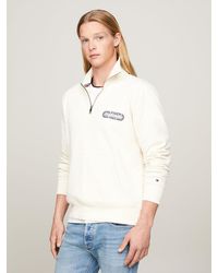 Tommy Hilfiger - Archive Track Logo Half-zip Sweatshirt - Lyst