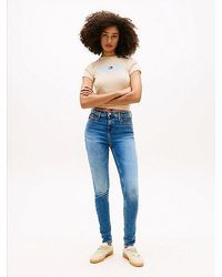 Tommy Hilfiger - Nora Faded Mid Rise Skinny Jeans - Lyst