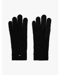 Tommy Hilfiger - Hilfiger Flag Flauschige Strick-Handschuhe - Lyst