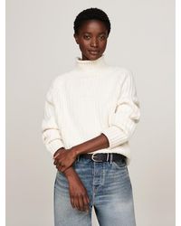 Tommy Hilfiger - Cardigan Stitch Oversized Jumper - Lyst