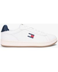 Tommy Hilfiger - Archive Court Leather Embossed Trainers - Lyst