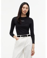 Tommy Hilfiger - Classic Logo Slim Long Sleeve T-Shirt - Lyst